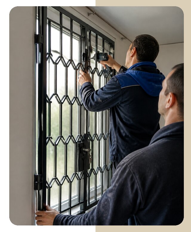 Установка распашных решеток в Салавате цена от 6935 р. | ДвериЛегко-Слв